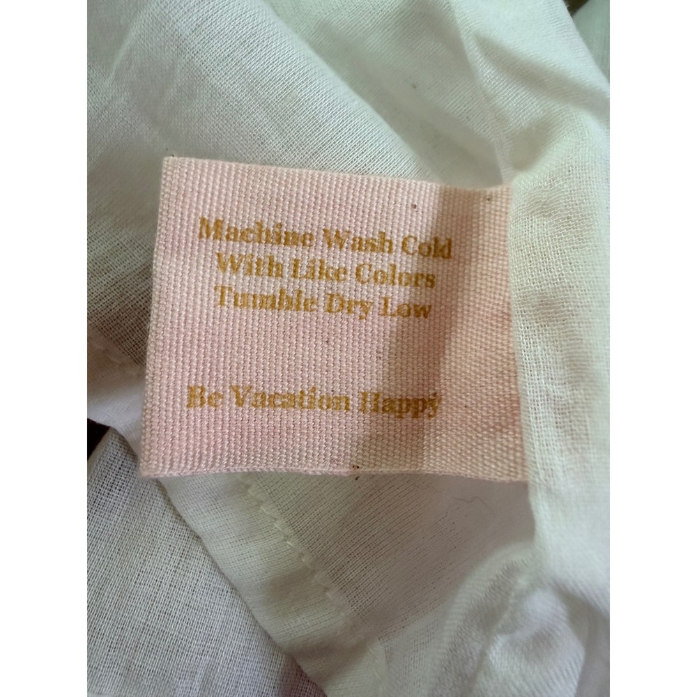NWT Sunshine Tienda Copa Dress Mustard Pink Striped Cotton Maxi M/L - Picture 8 of 14